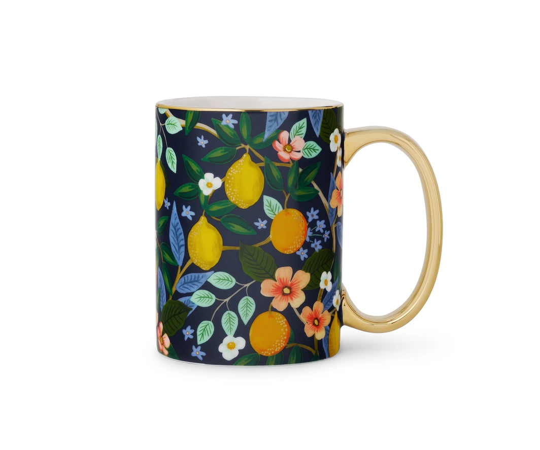Citrus Grove Porcelain Mug