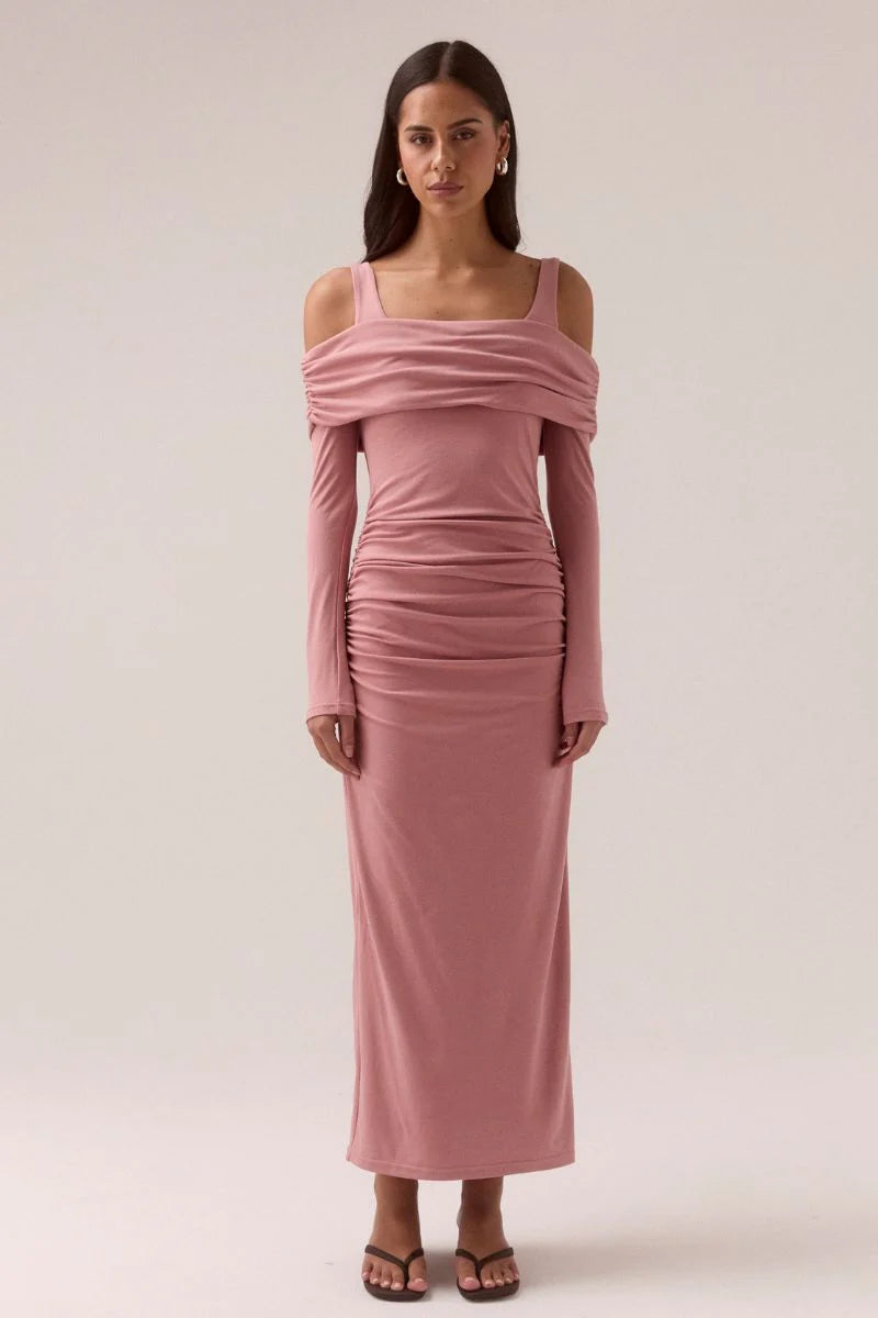 ELAIAN LONG-SLEEVE DRESS - BALLET