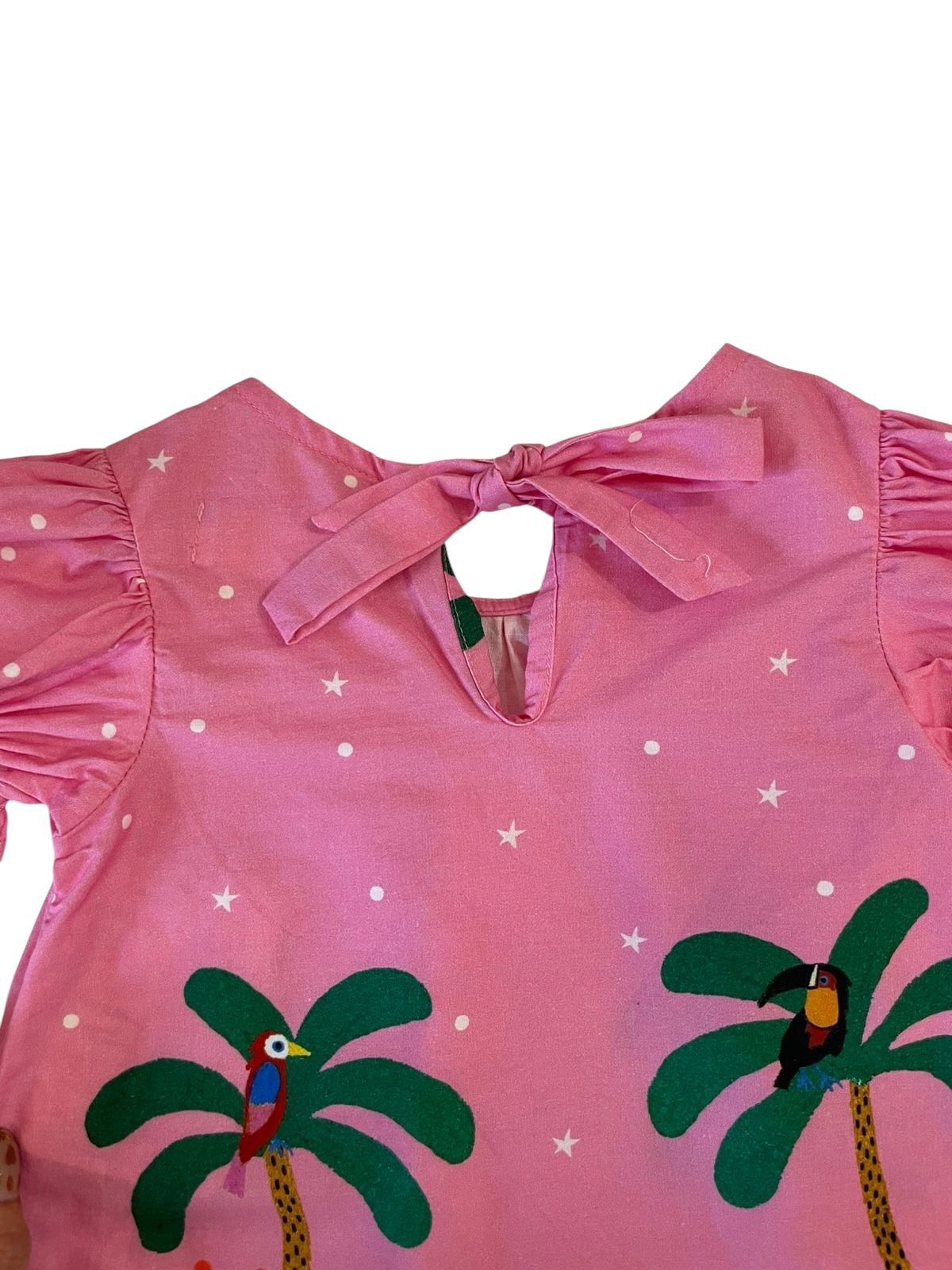 Vestido Bebe Jardim Noturno Mini