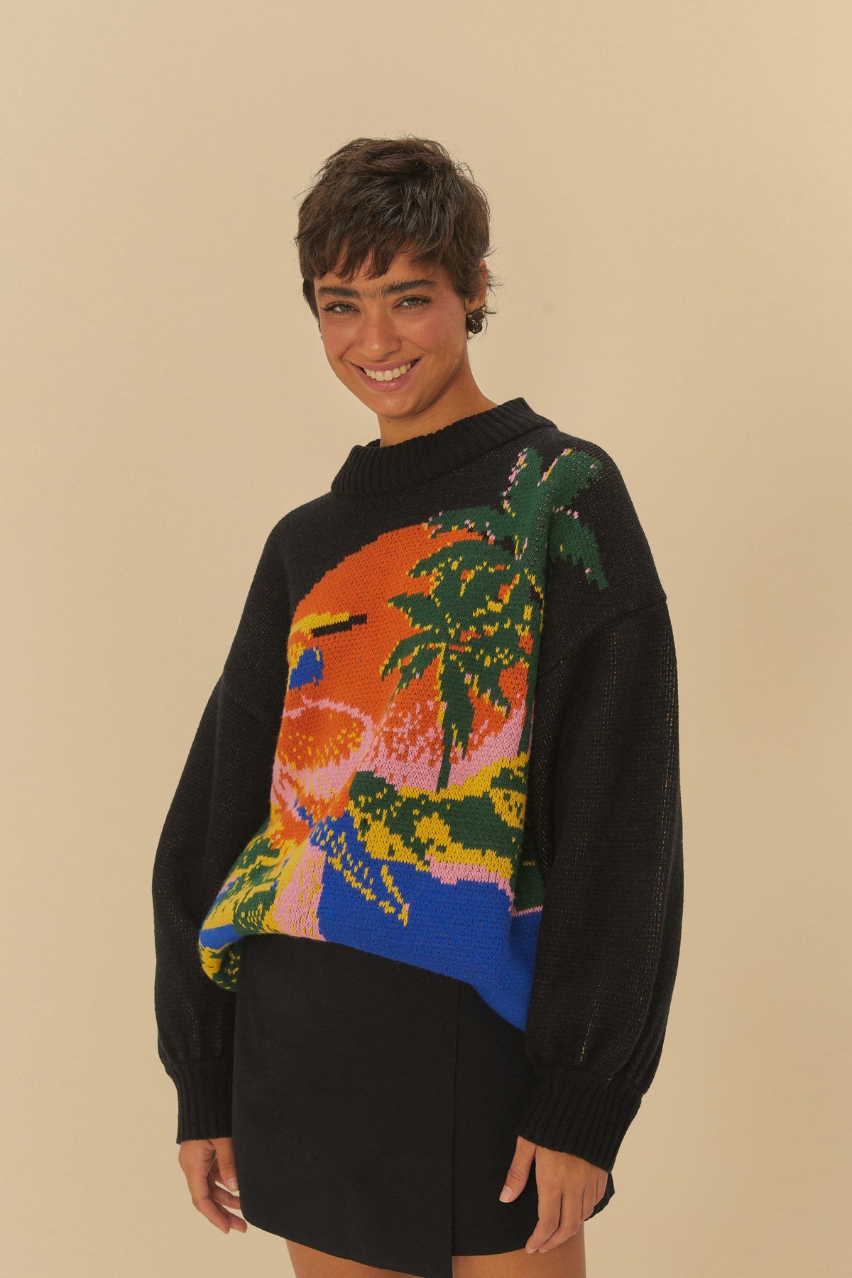 Sweater Tricot Paisagem Latina