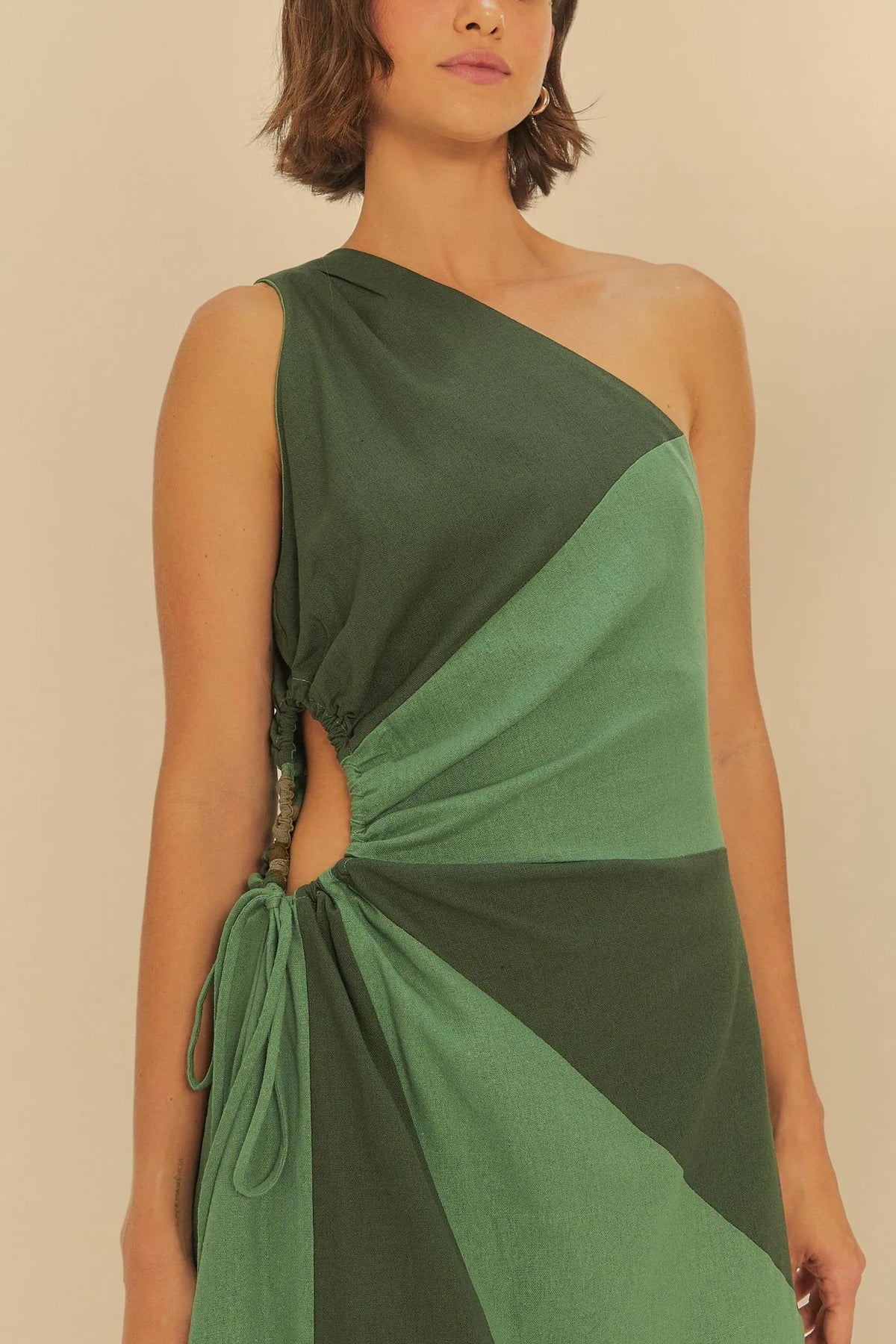 Vestido Ombro So Patch Colorido