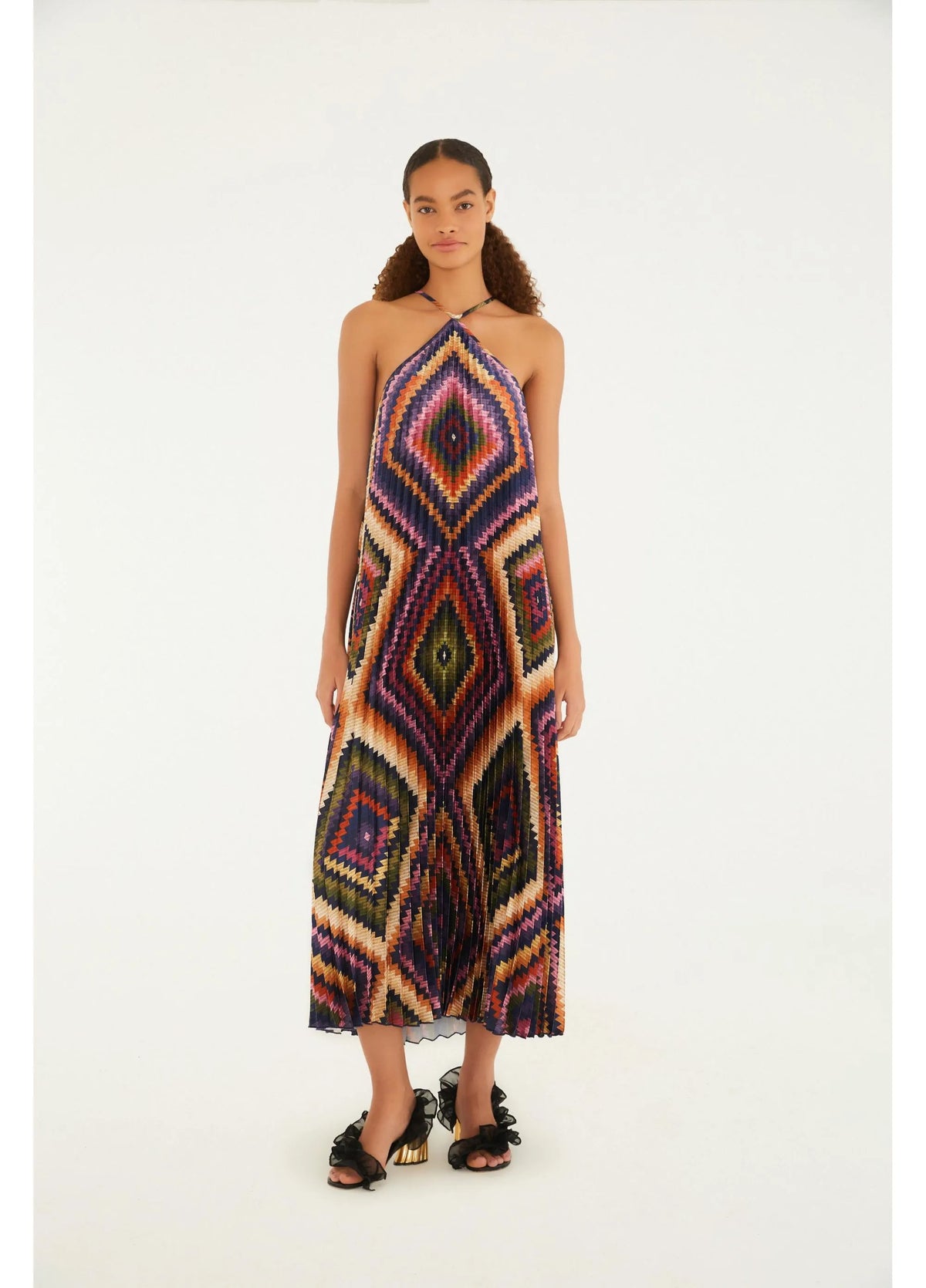 Vestido Plissado Pretti