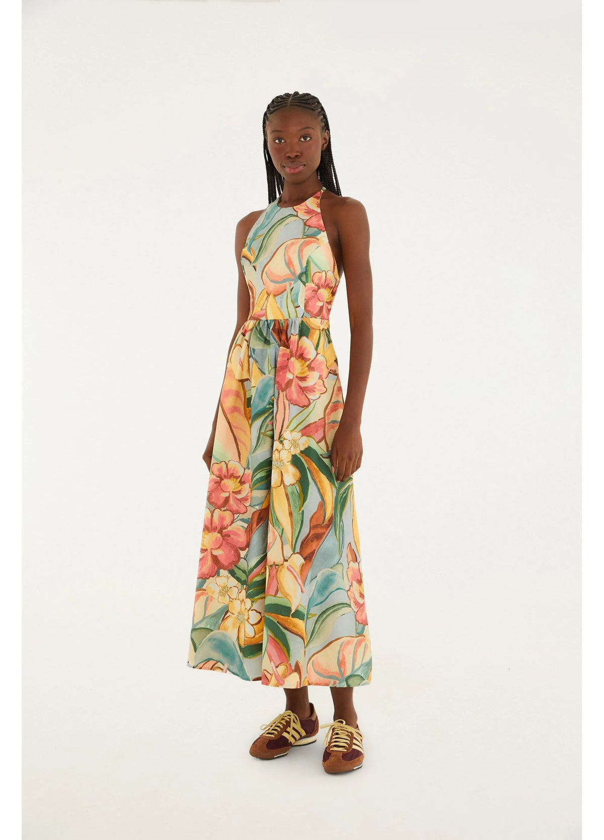 Vestido Folhagem de Inverno