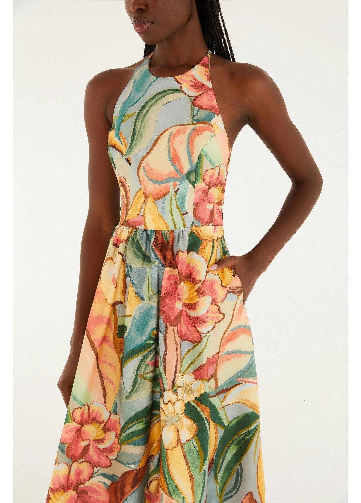 Vestido Folhagem de Inverno