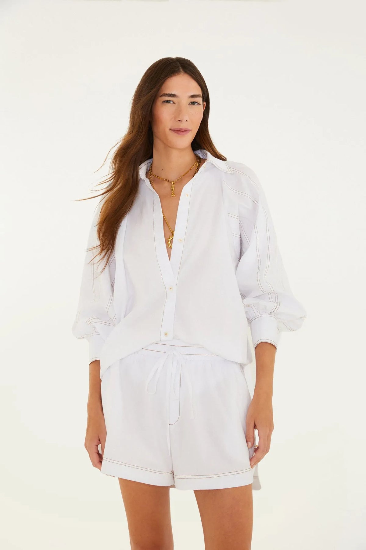 CAMISA MANGAS PESPONTO