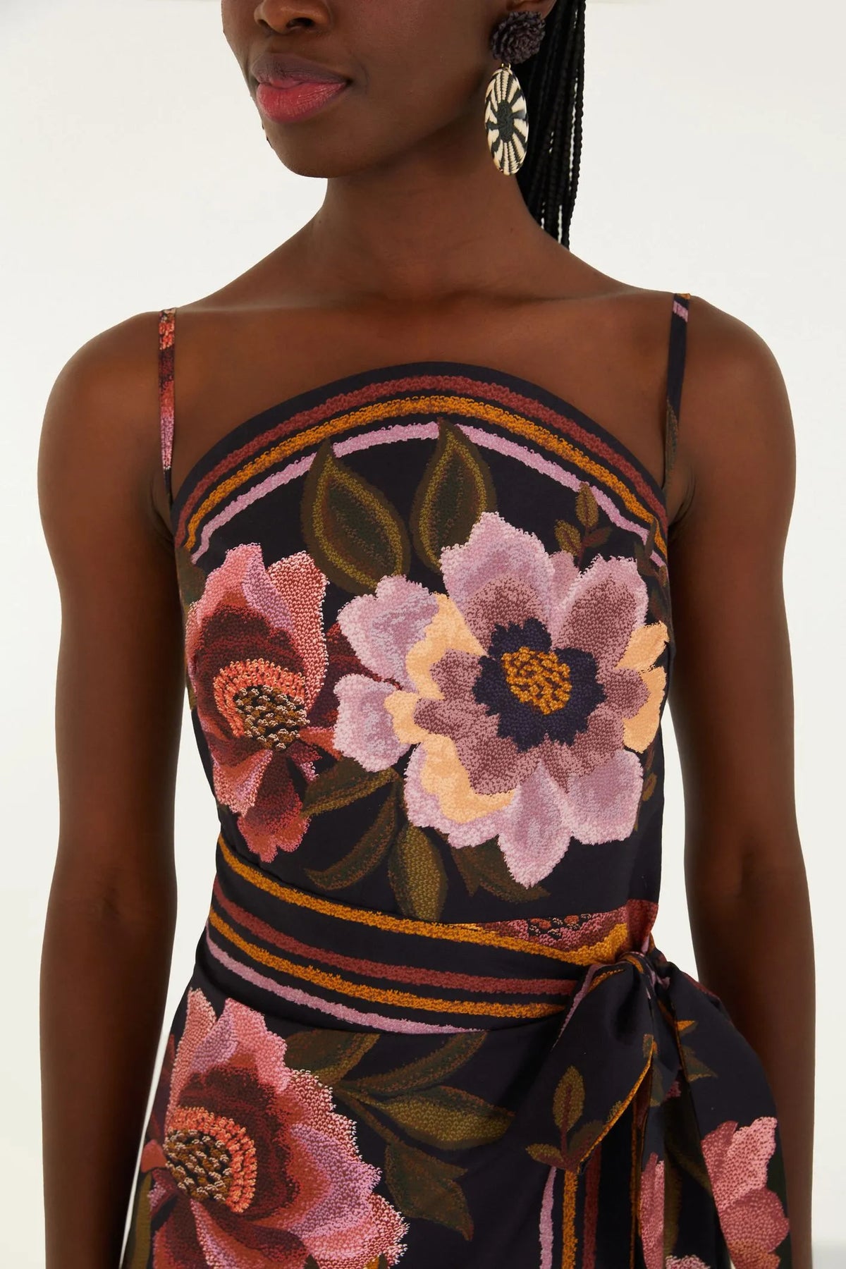 VESTIDO CROPPED FLORAL CLEO