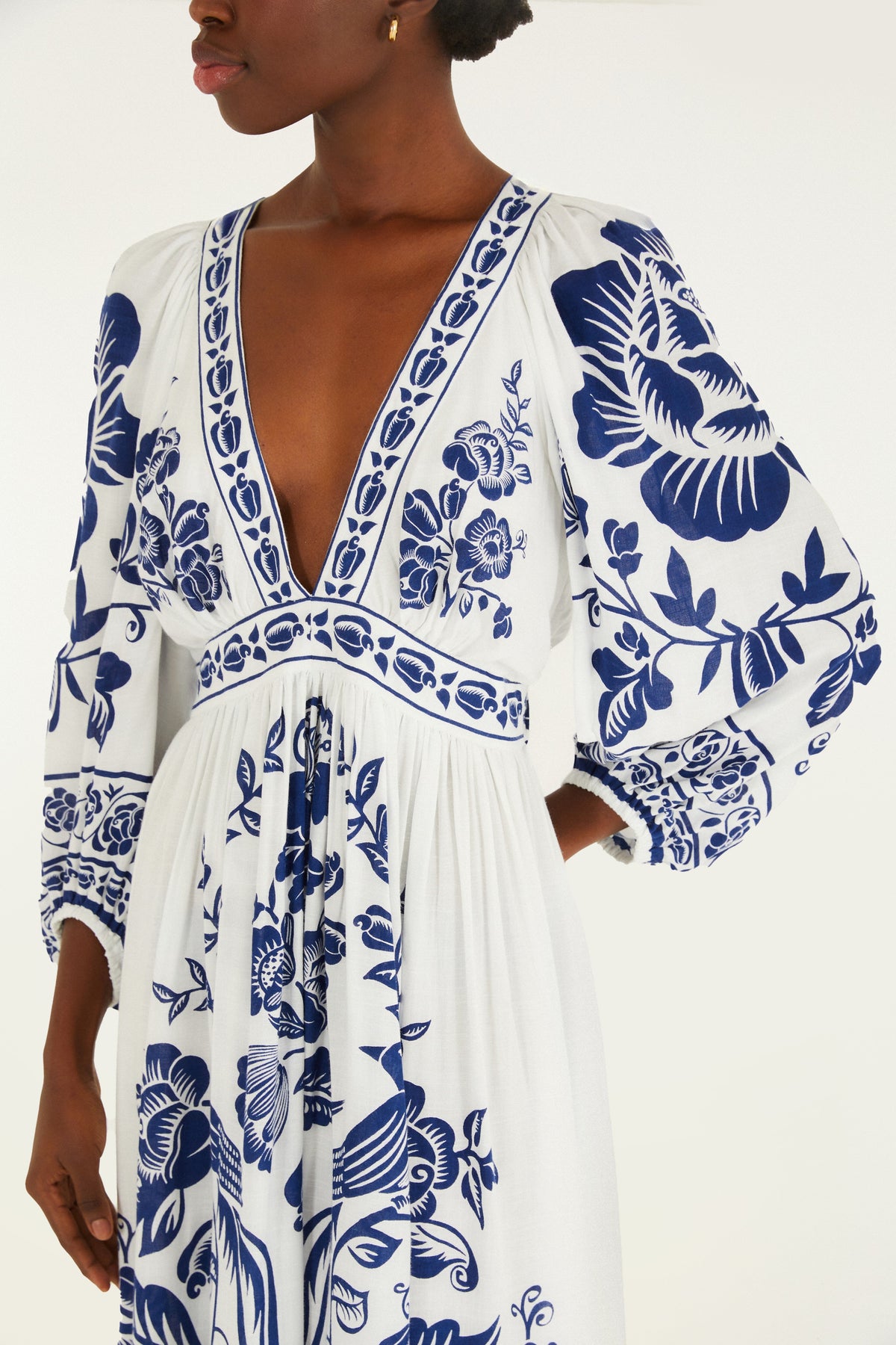 Vestido Maxi Estampado Bird Night