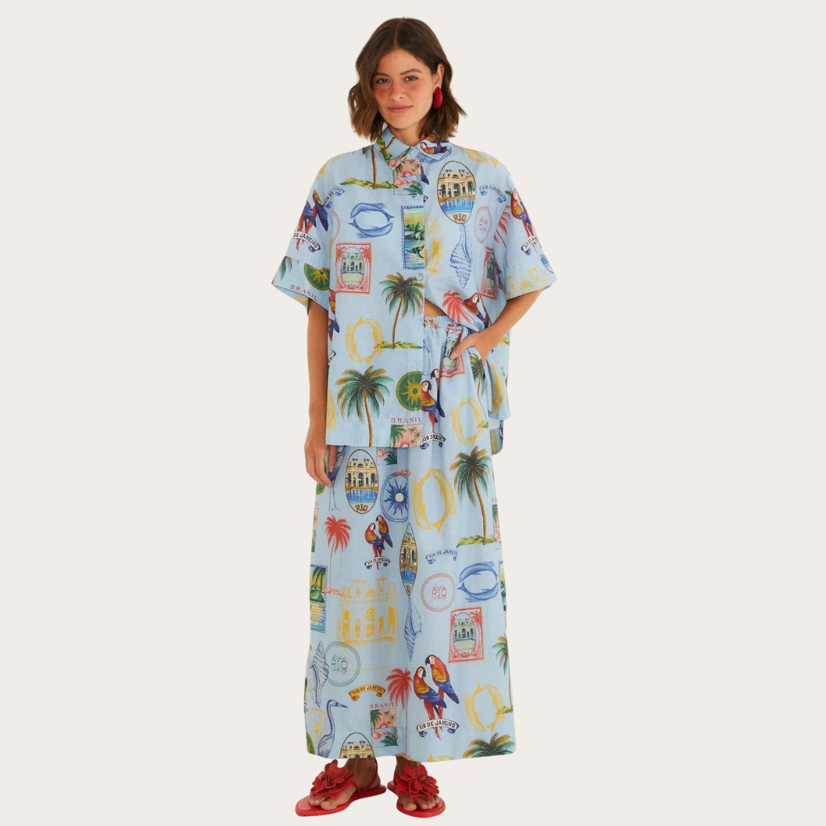 FALDA TROPICAL VINTAGE