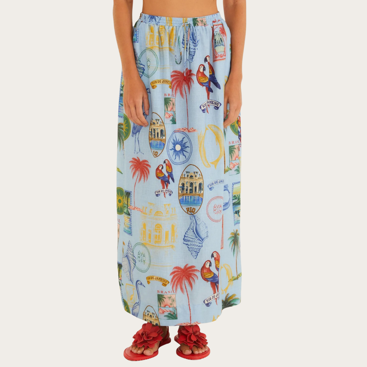 FALDA TROPICAL VINTAGE