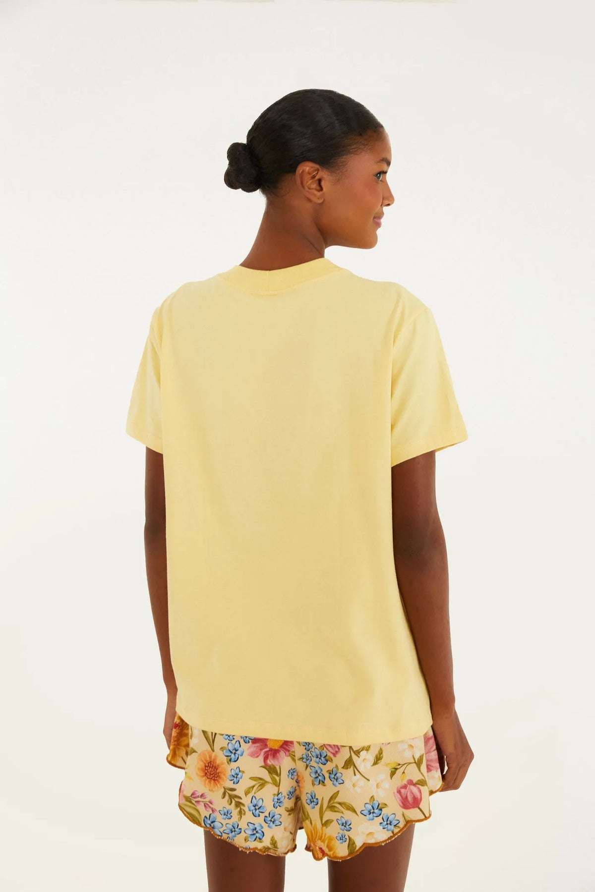 TSHIRT FIT FLORES E PASSAROS