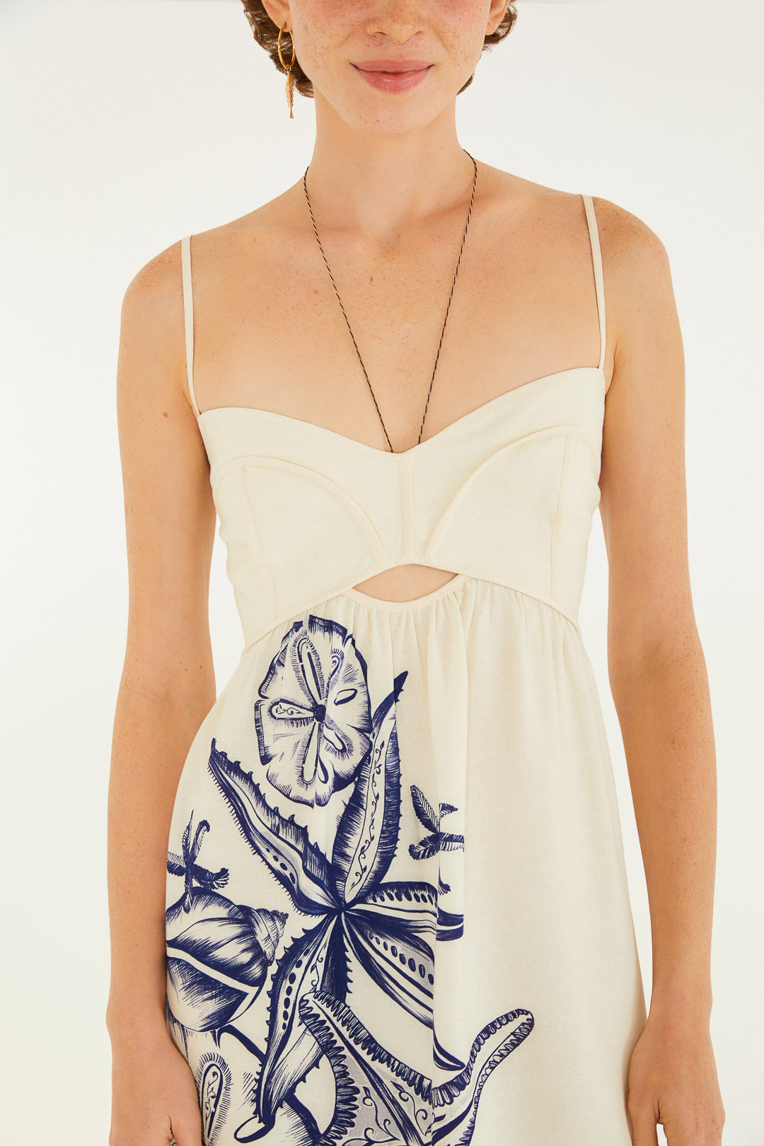 Vestido Mini Estampado Mar de Estrellas