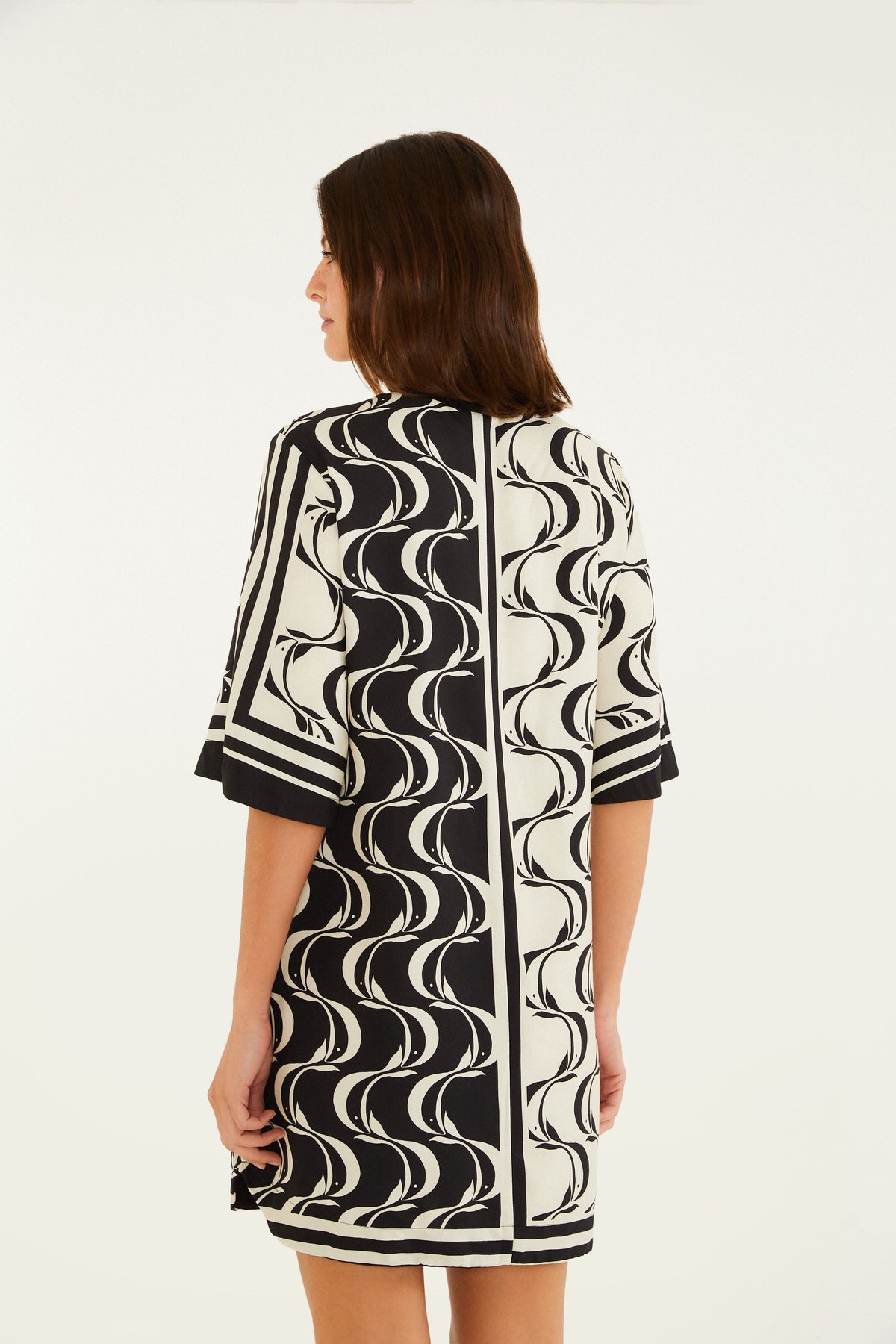 Vestido T-Shirt Estampado Peces