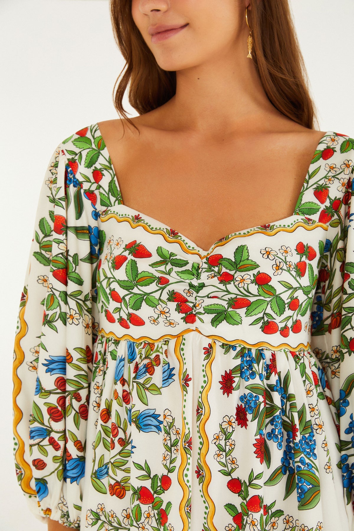 Vestido Mini Estampado Amor de Fruta