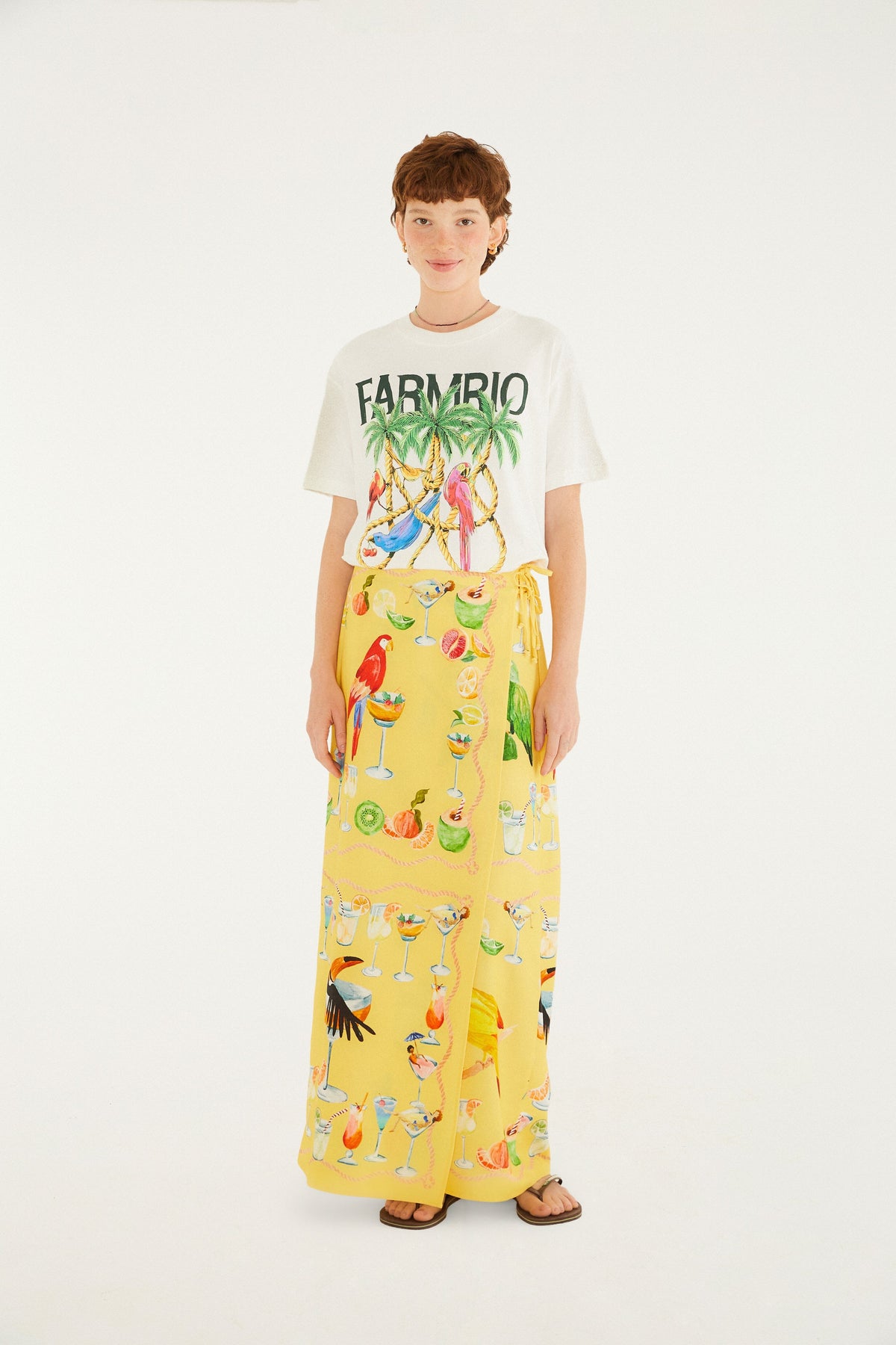 FALDA ESTAMPADO LAZO Y PAÑUELO