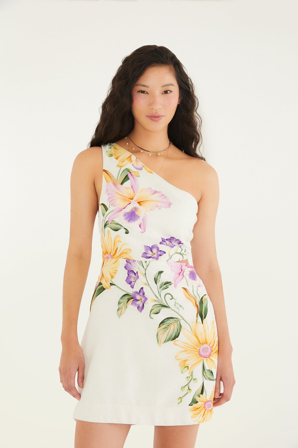 Vestido Midi Estampado Jardín de Orquídeas