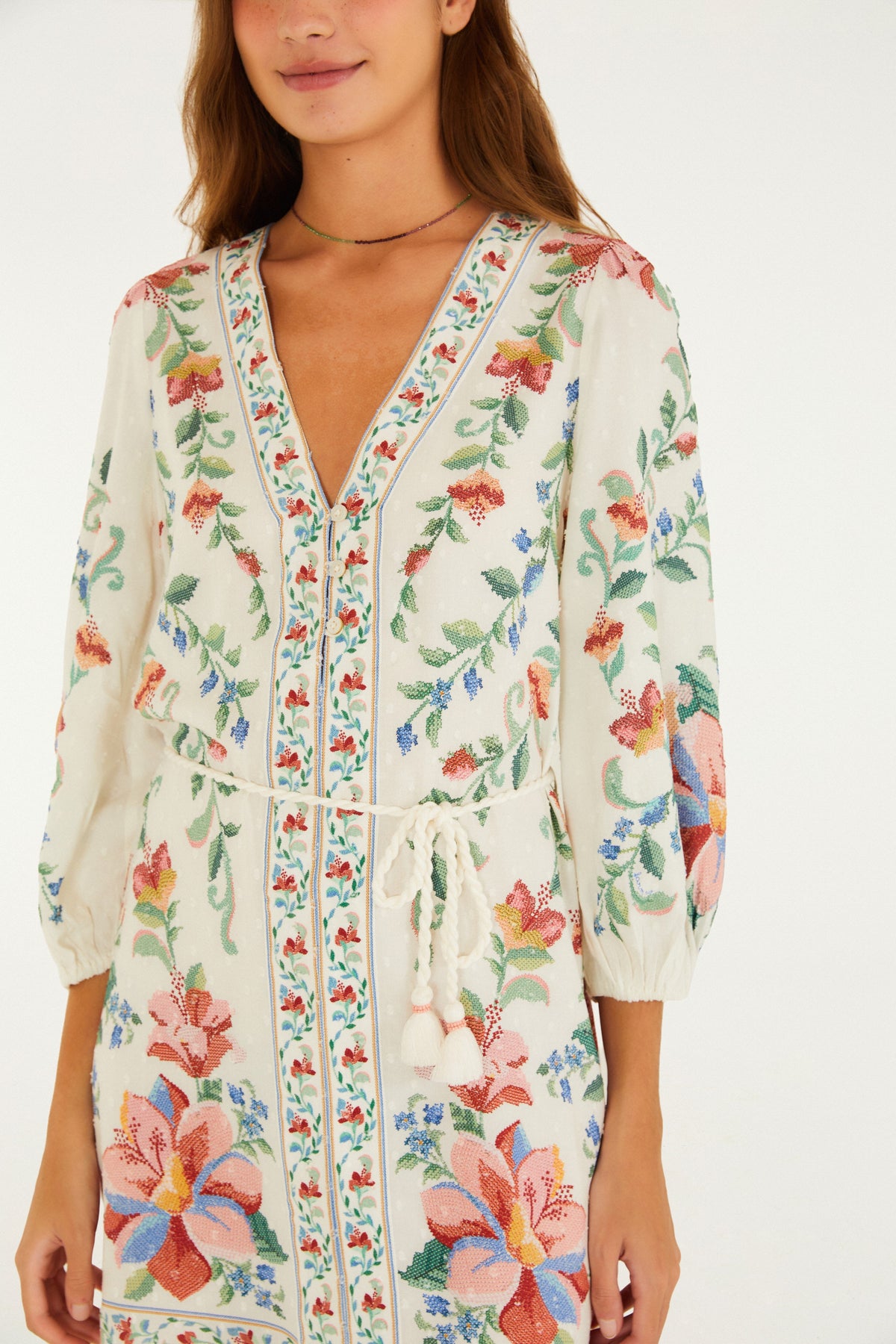 Vestido Mini Estampado Brisa Serena