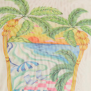 Top Tul Estampado paisaje solar