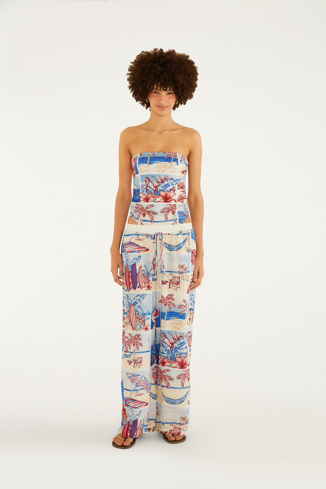 Pantalón Estampado Diario de Verano