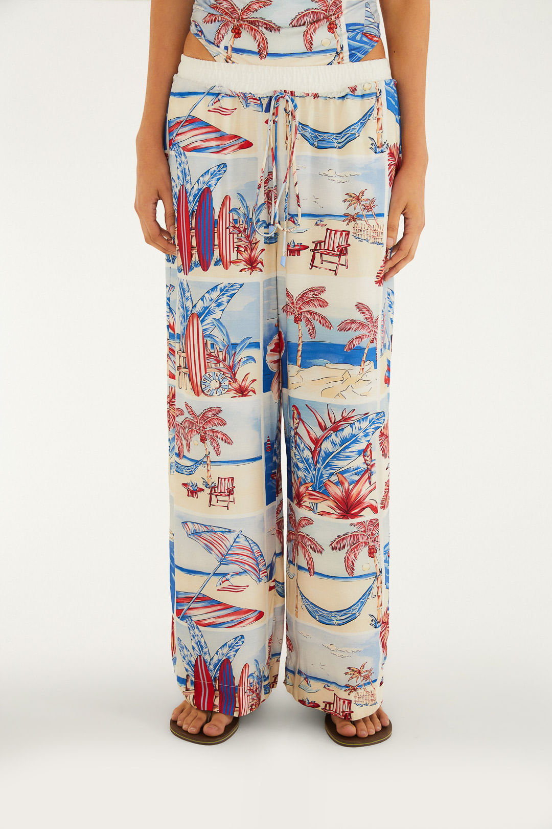 Pantalón Estampado Diario de Verano