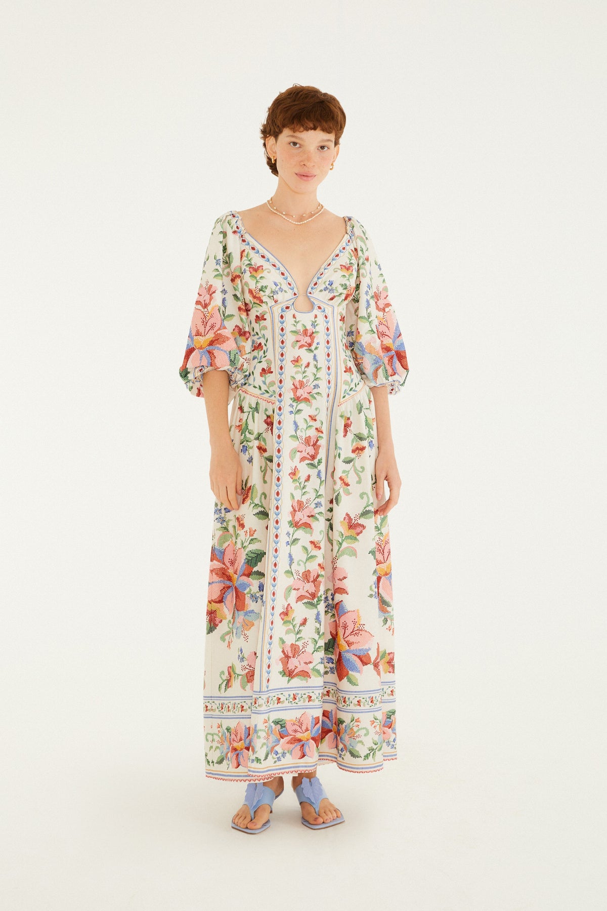 VESTIDO MAXI ESTAMPADO BRISA SERENA