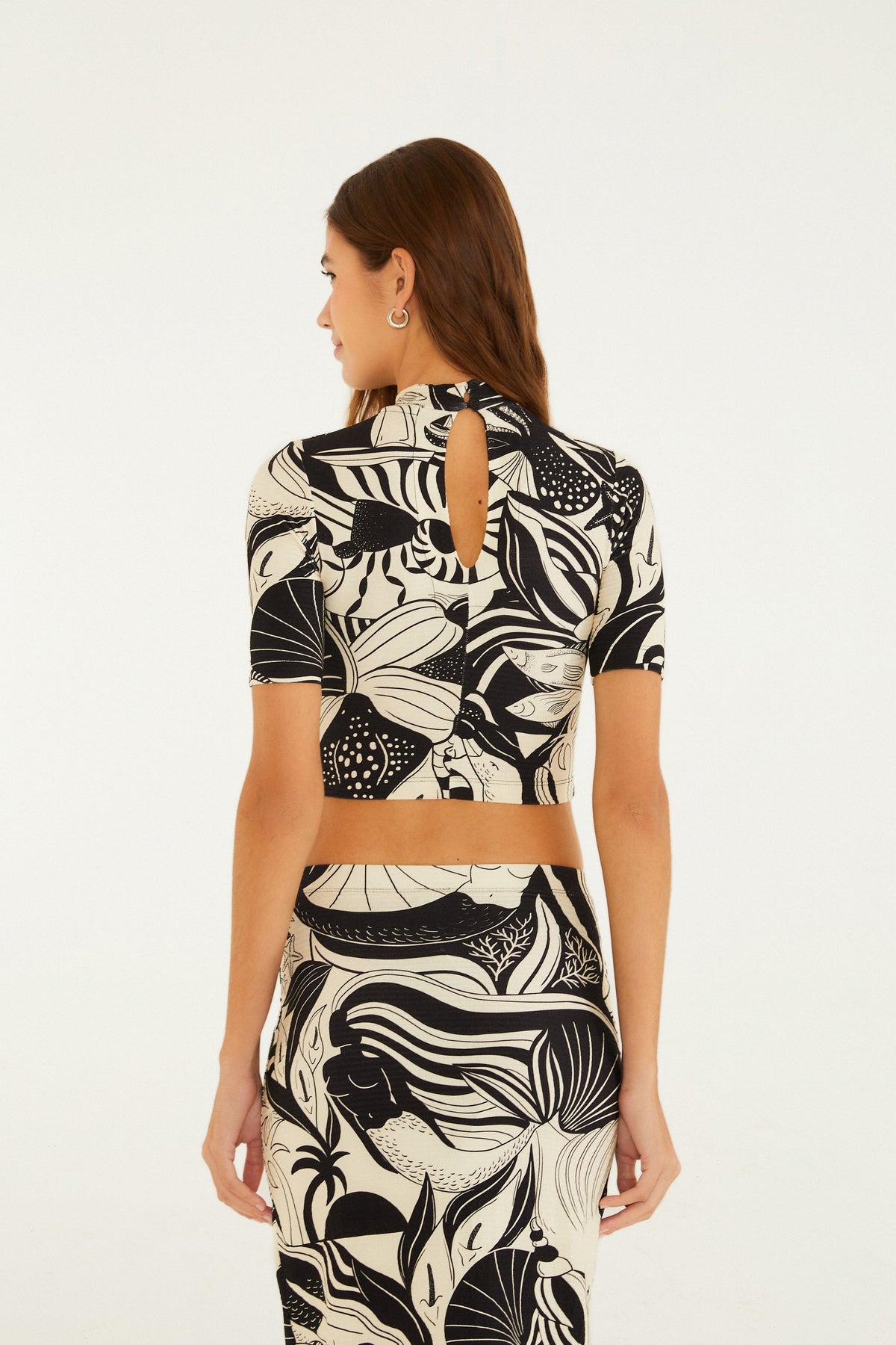 Top Mini Estampado Festa de Mar