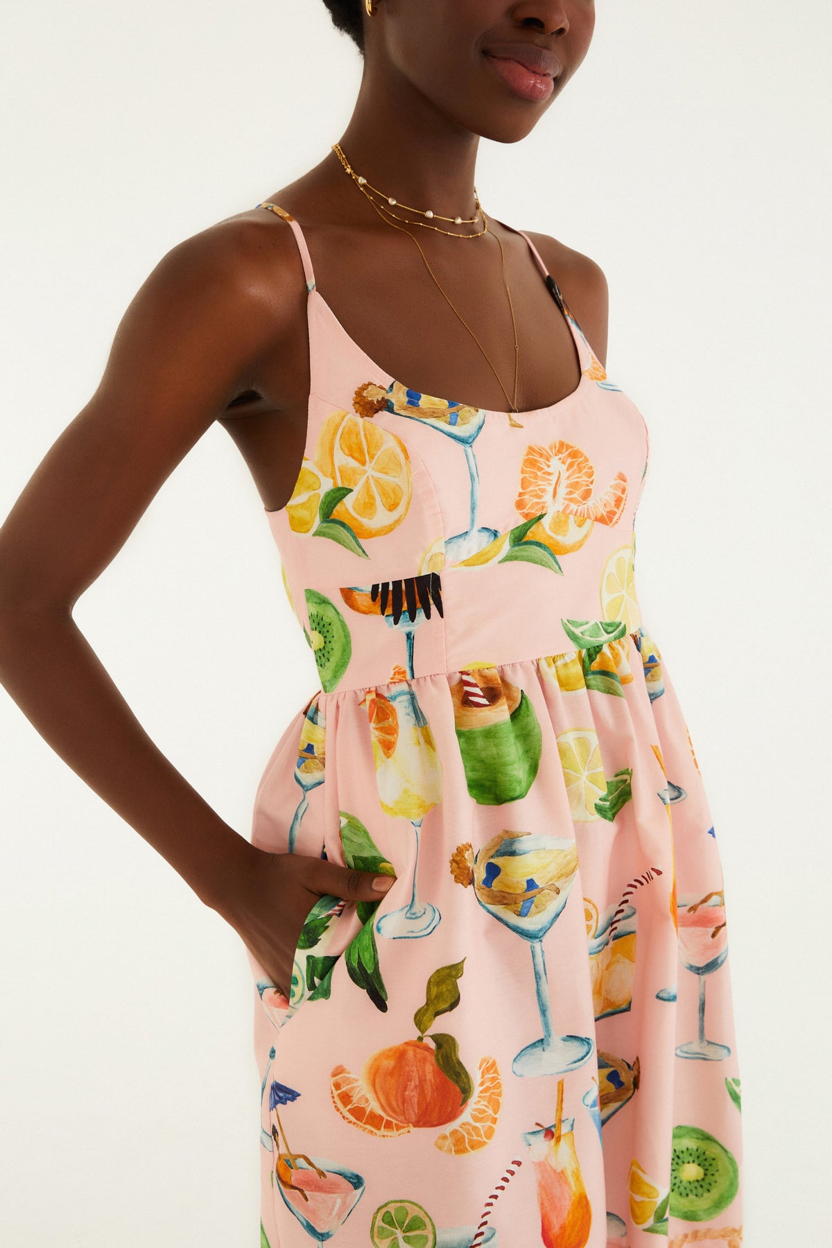 Vestido Mini Estampado Coctel