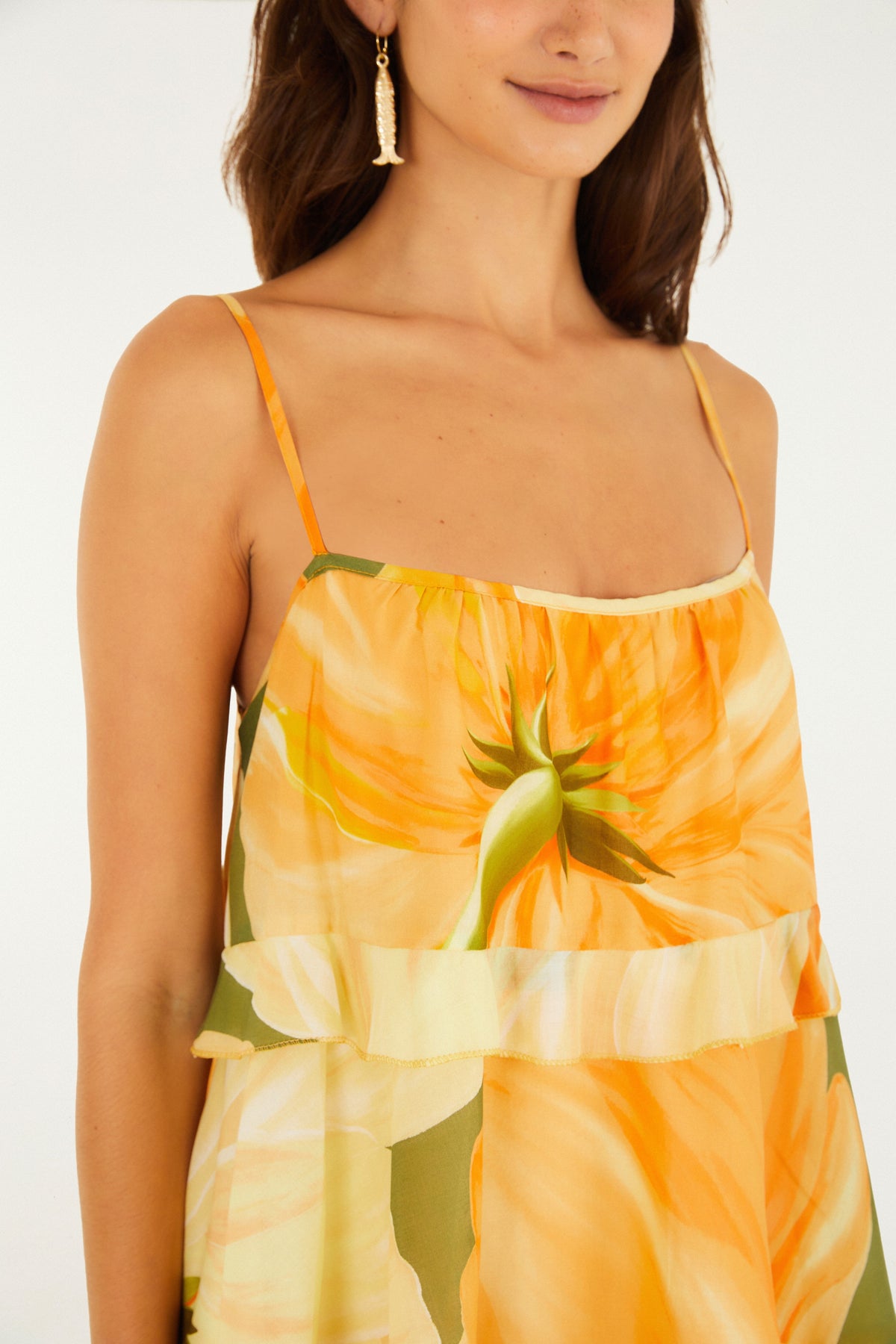 Vestido Corto Estampado Amarilis