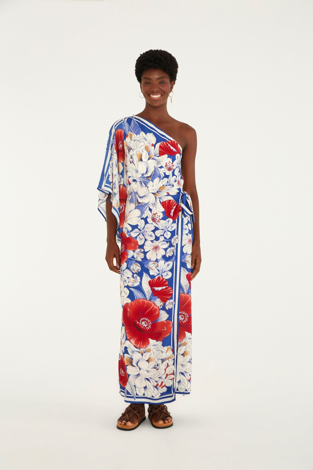 Vestido Largo Estampado Vera Lenço