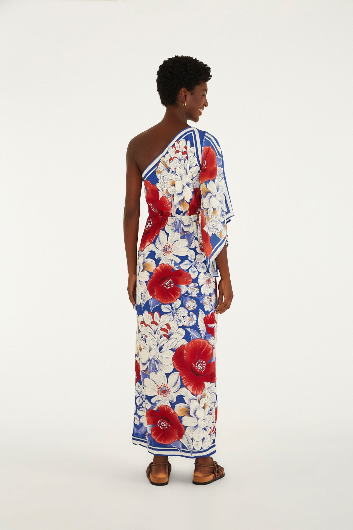 Vestido Largo Estampado Vera Lenço