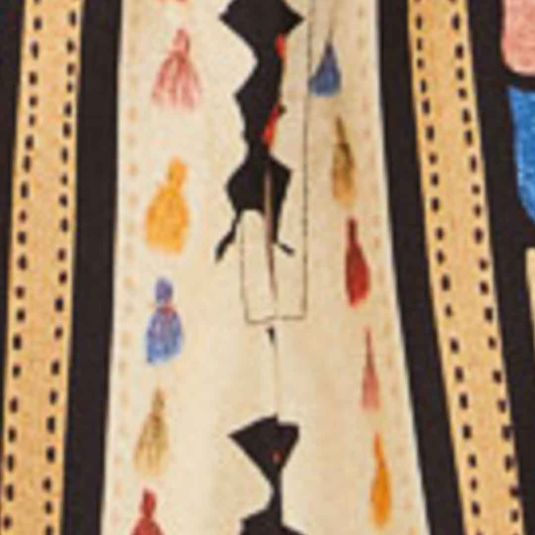 Vestido Corto Estampado Antuerpia Lenço