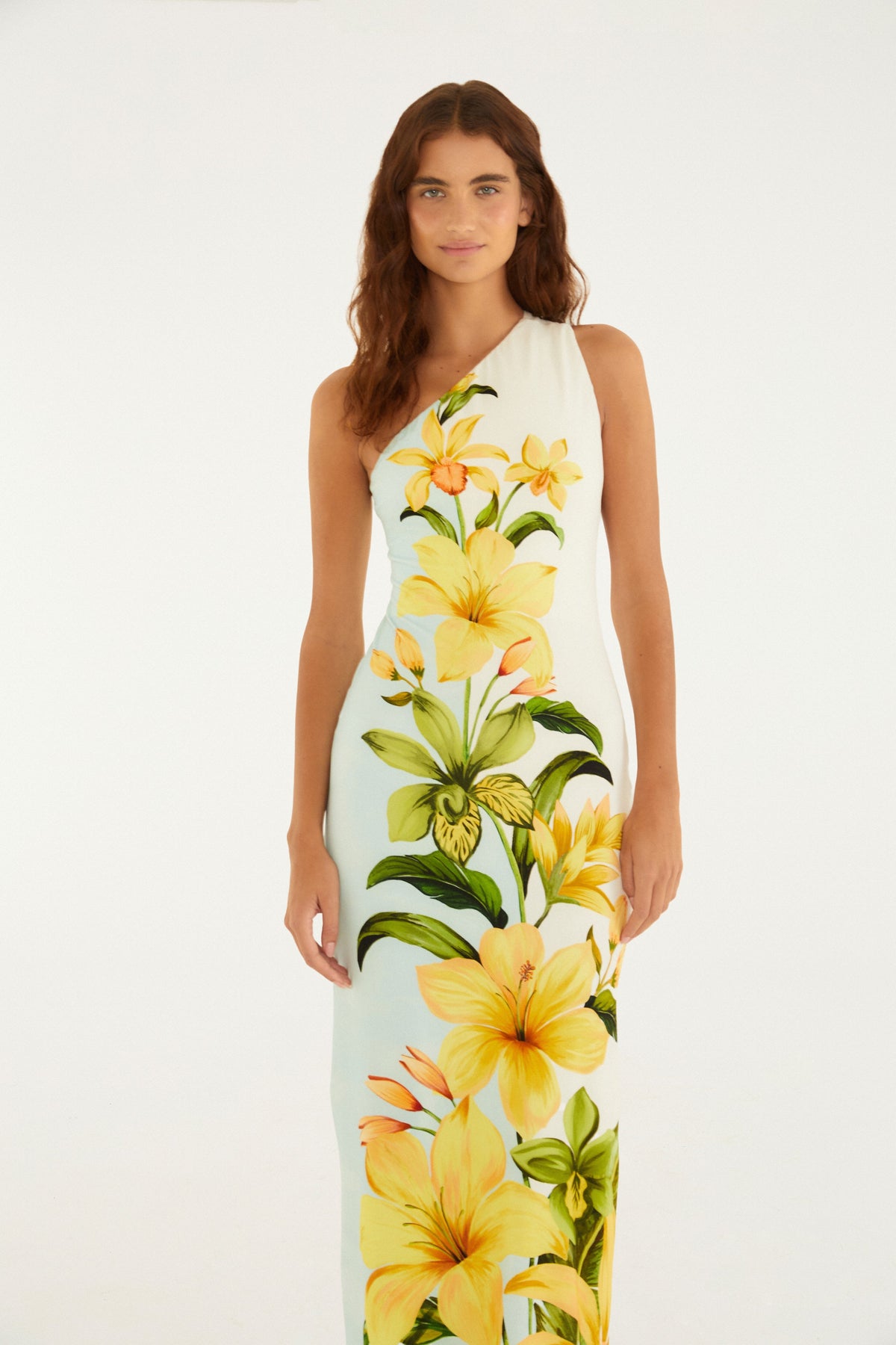 Vestido Hombros Só Estampado Floral Samanta