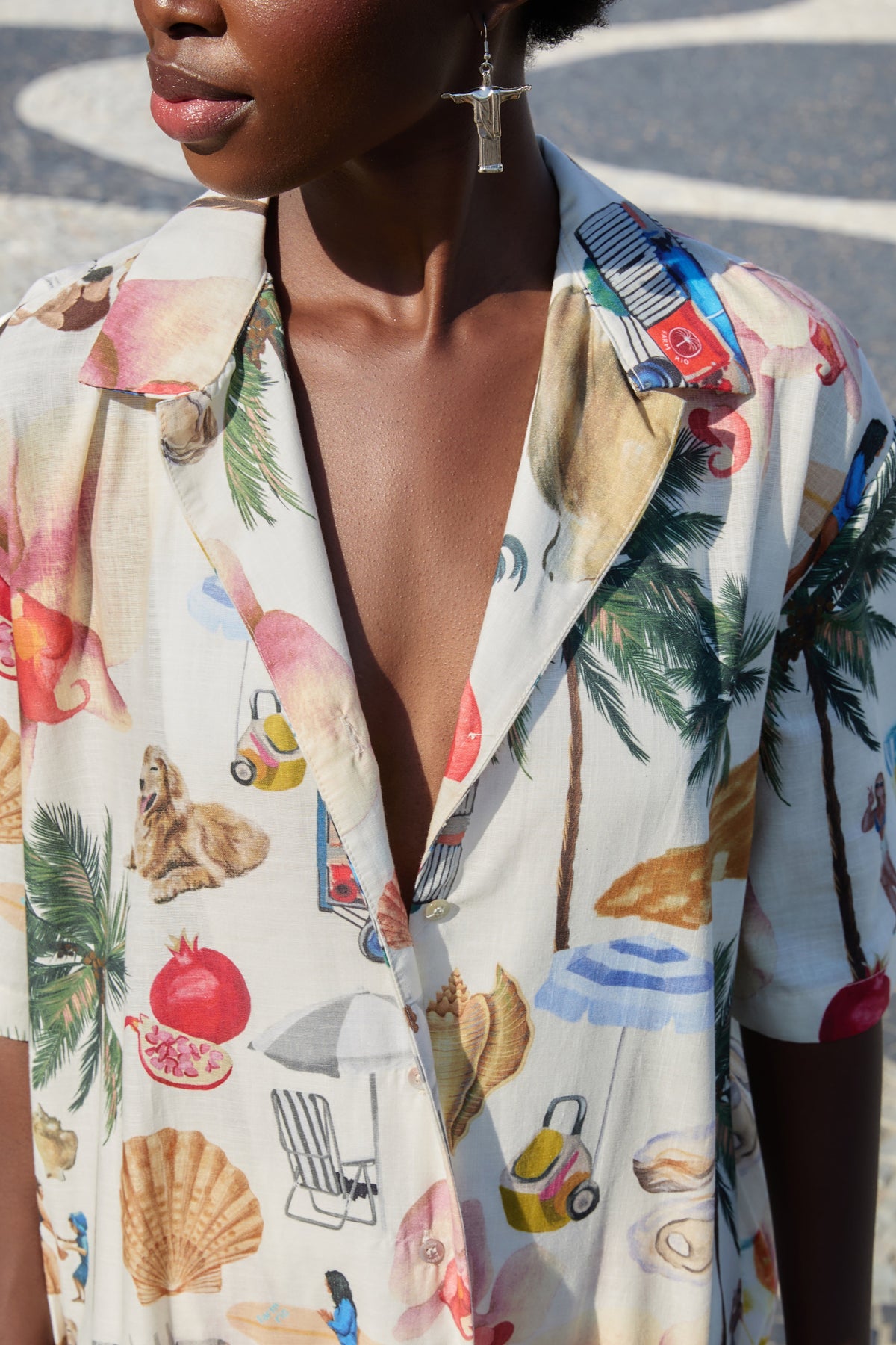 Camisa Estampada Colagem Carioca