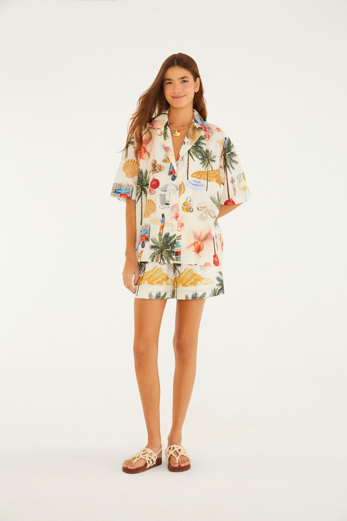 Camisa Estampada Colagem Carioca