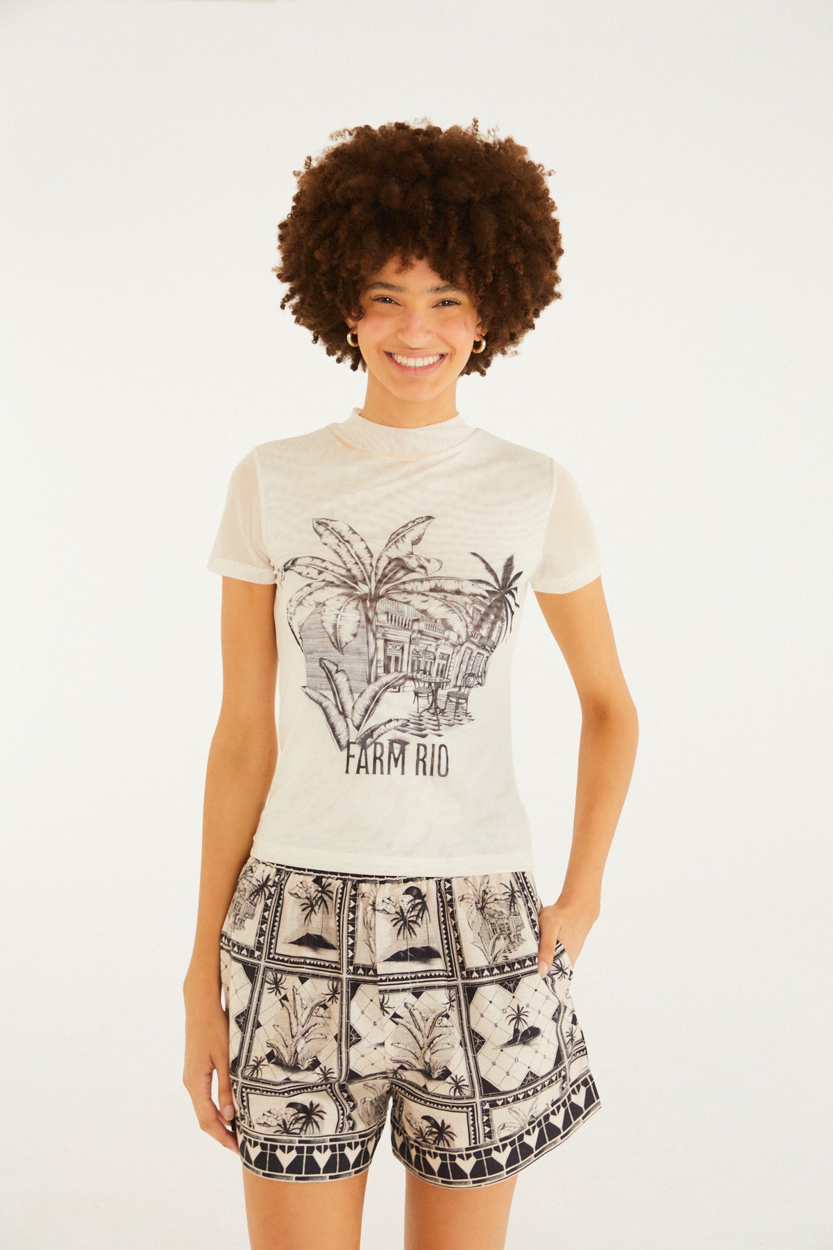 Shorts Estampado Rio Clássico