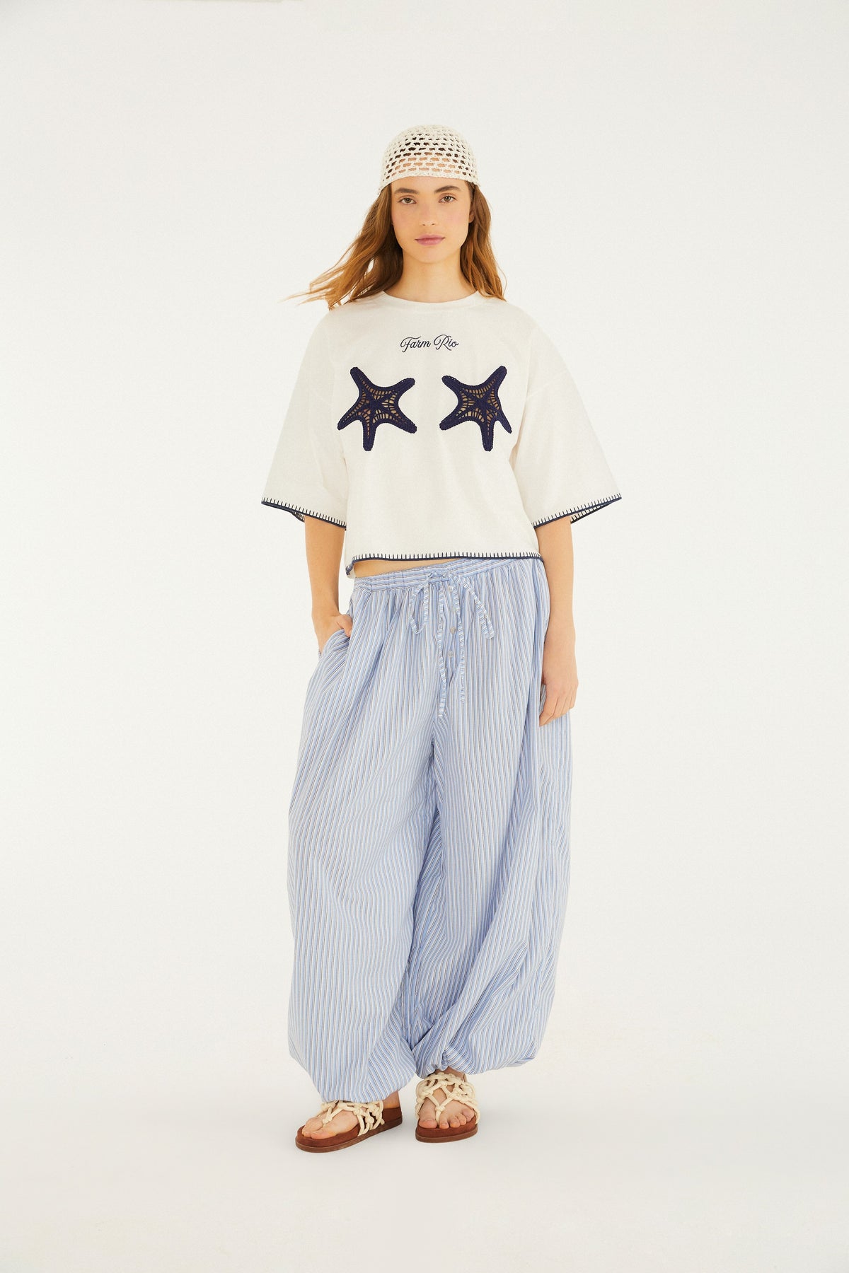 PANTALÓN ALADIM LISTRA AZUL