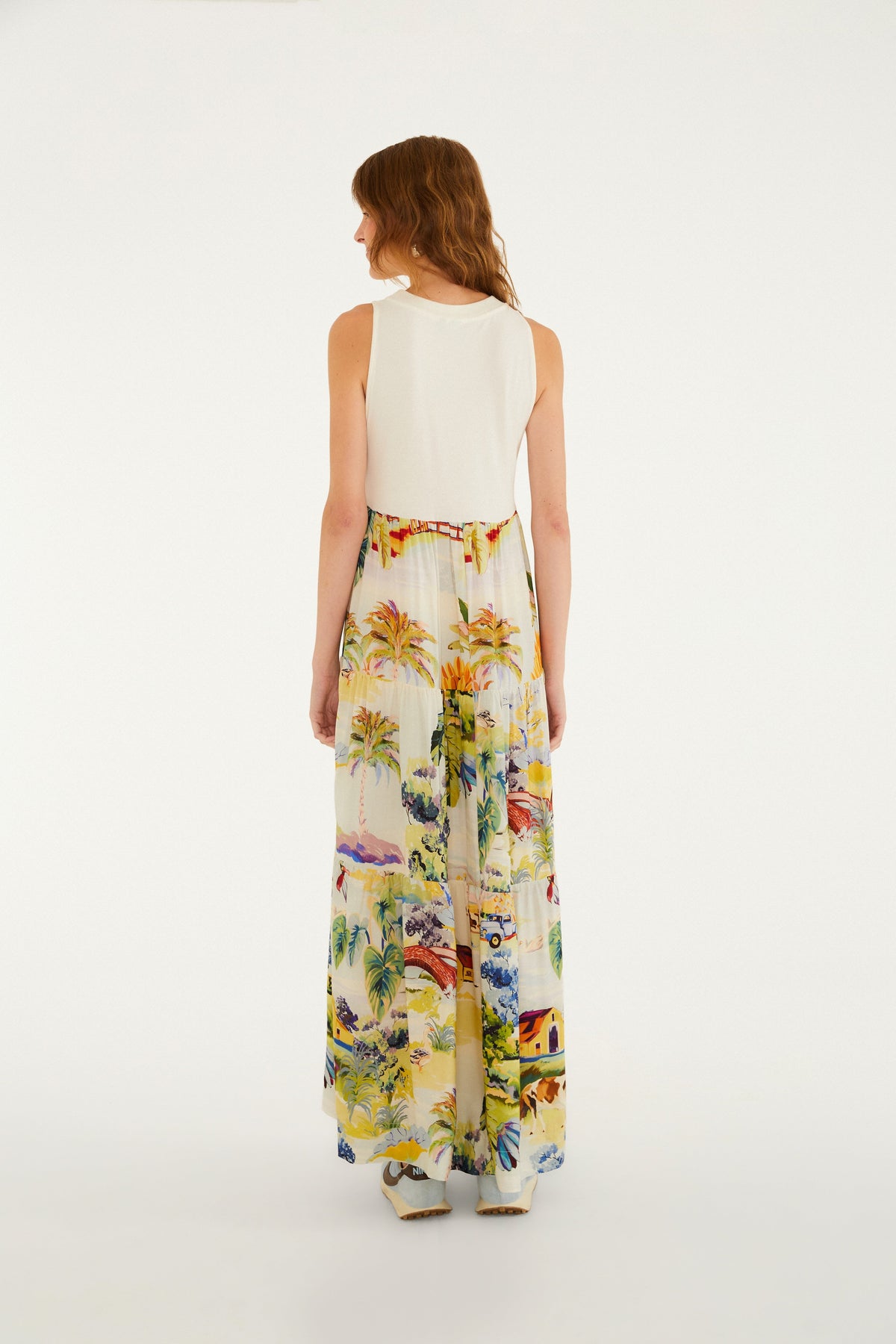 VESTIDO MAXI ESTAMPADO FAZENDA