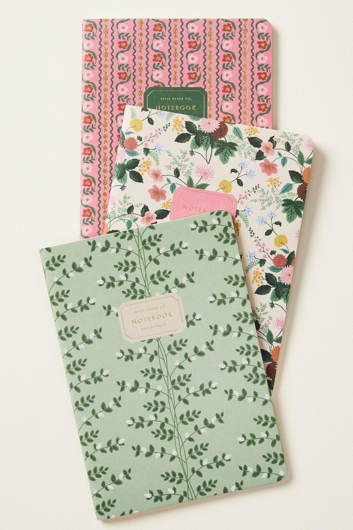 Assorted Set of 3 Dahlia Notebooks