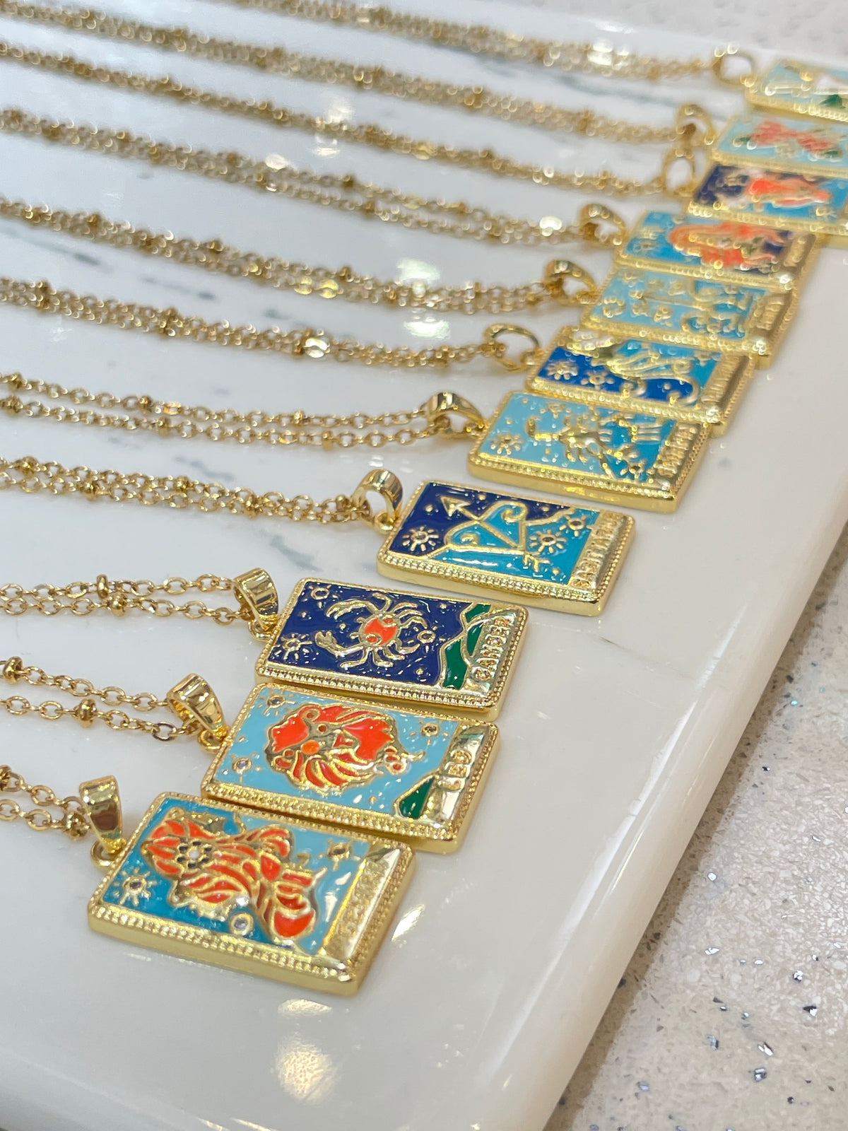 Zodiac aesthetic necklace