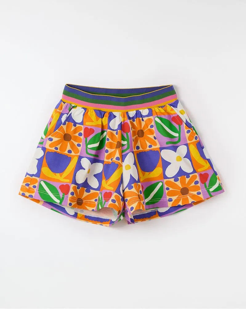 SHORT MALHA MULTIFLOR