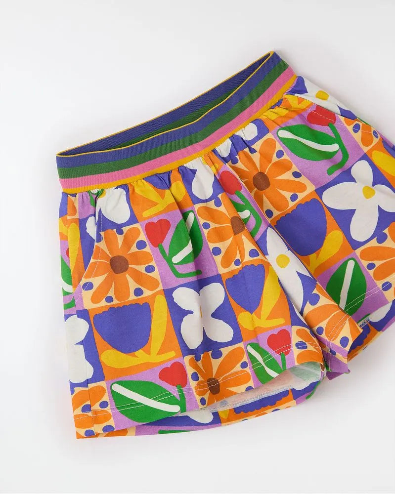 SHORT MALHA MULTIFLOR