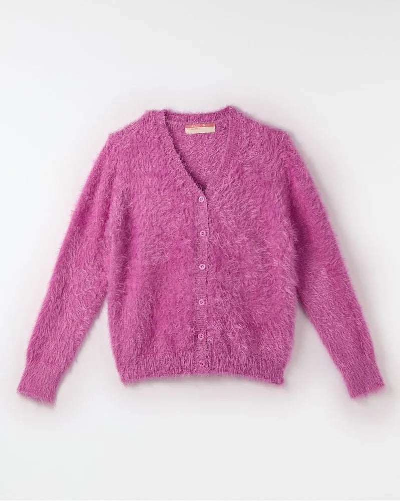 CARDIGAN TRICOT PELINHO TEEN