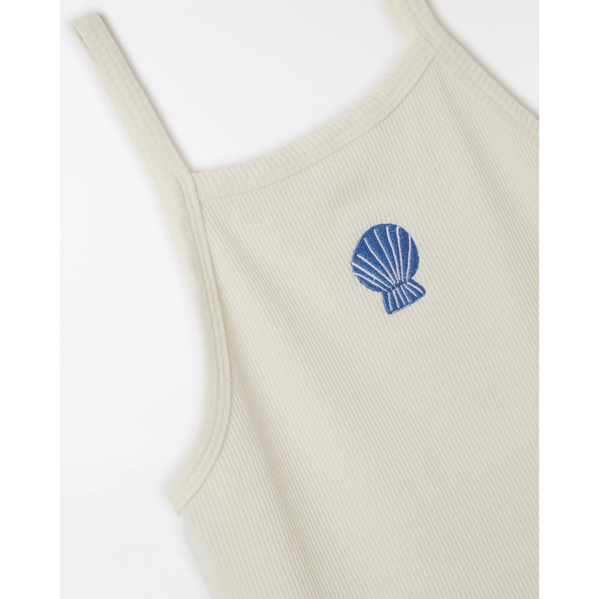 RIB BORDADO CONCHA OFF WHITE