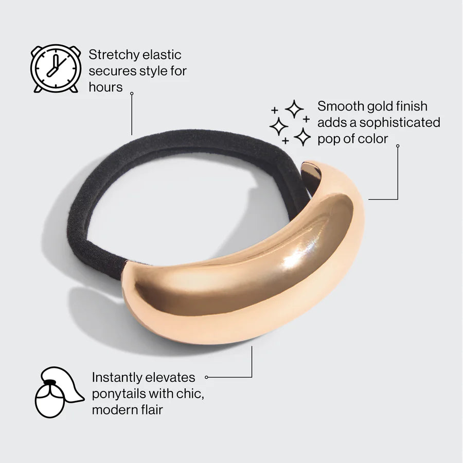 Metal Medium Cloud Cuff - Gold