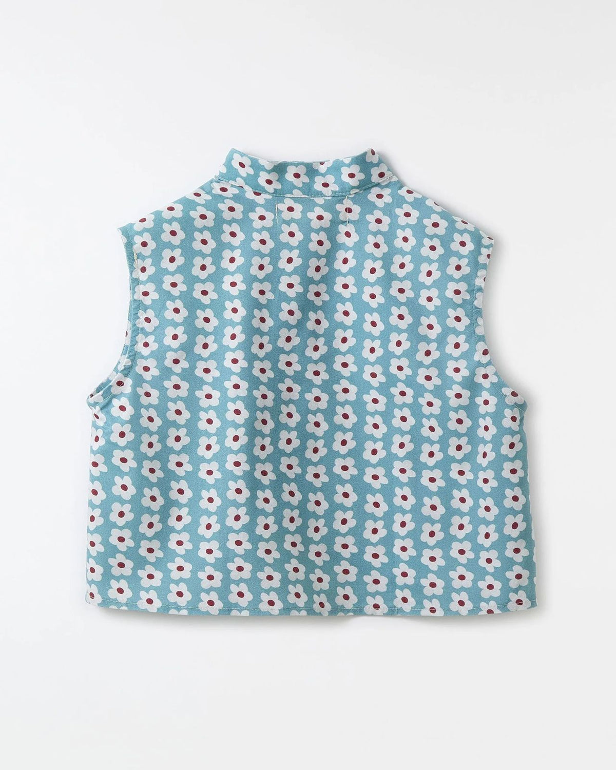 Blusa Listra De Flor Azul