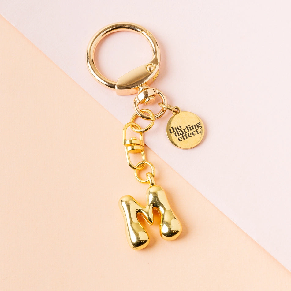 Bubble Letter Keychain Bag Charm