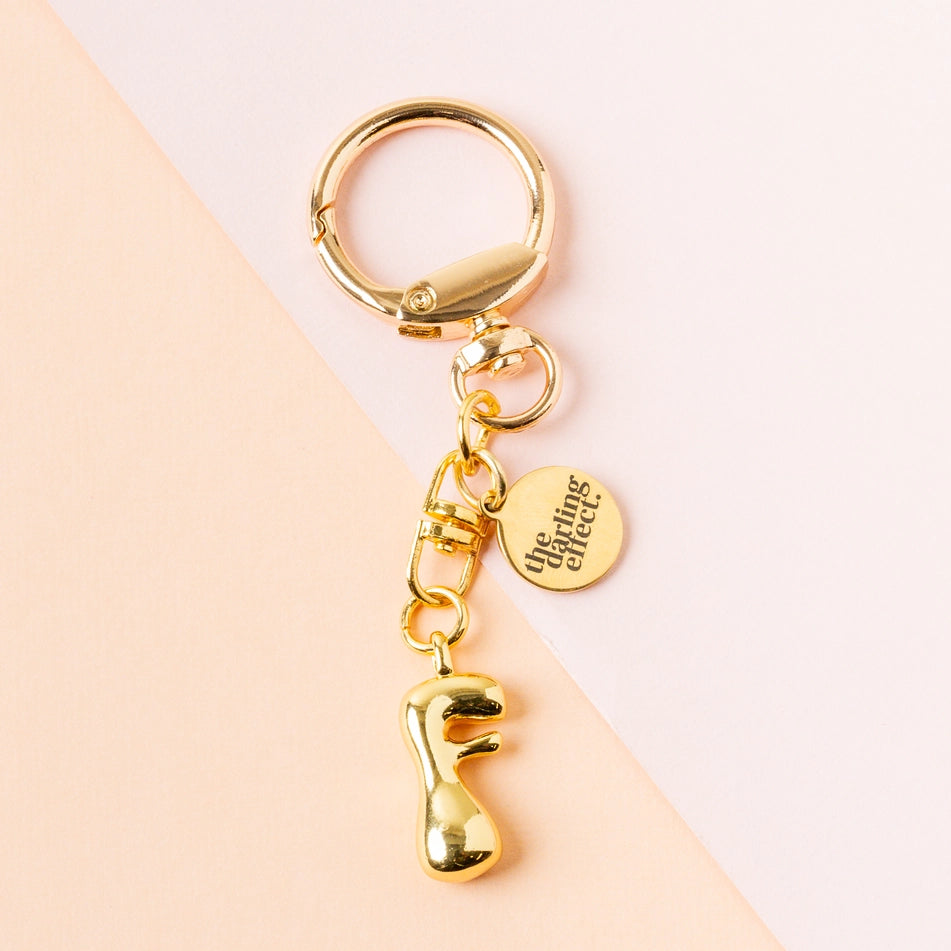 Bubble Letter Keychain Bag Charm