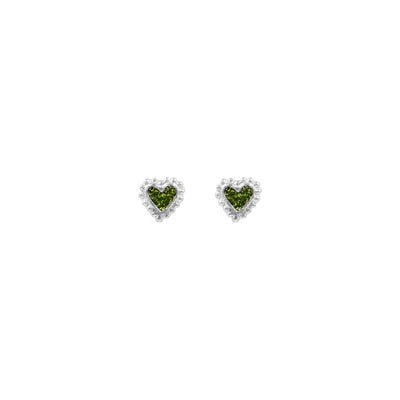 Topo Baby Beating Hearts Glitter Plata