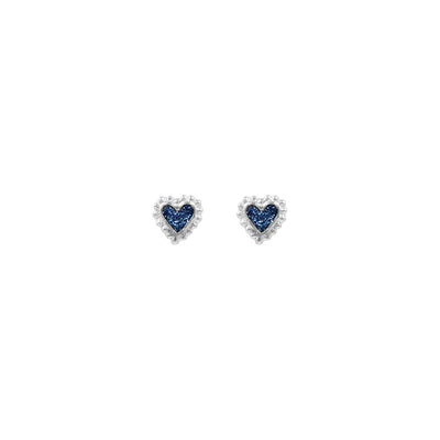 Topo Baby Beating Hearts Glitter Plata