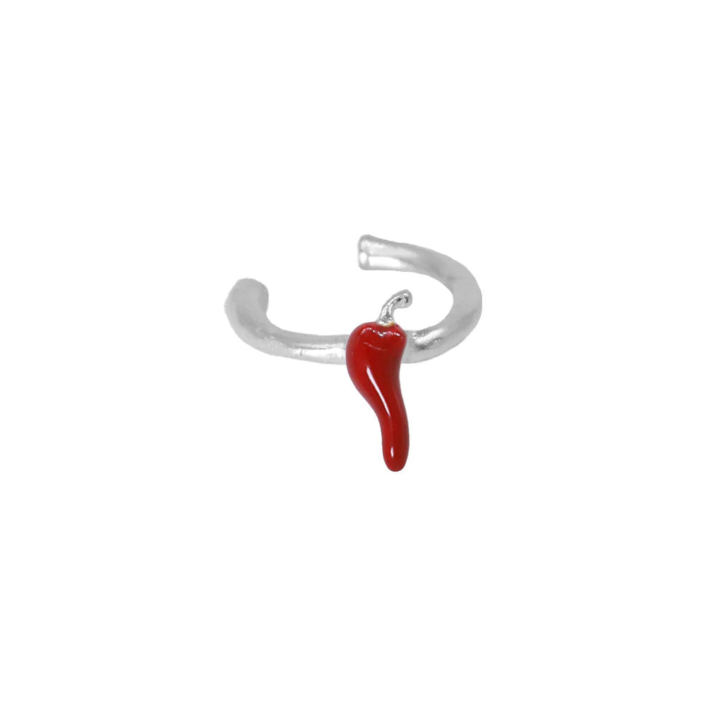 Earcuff Chili Tiny Plata