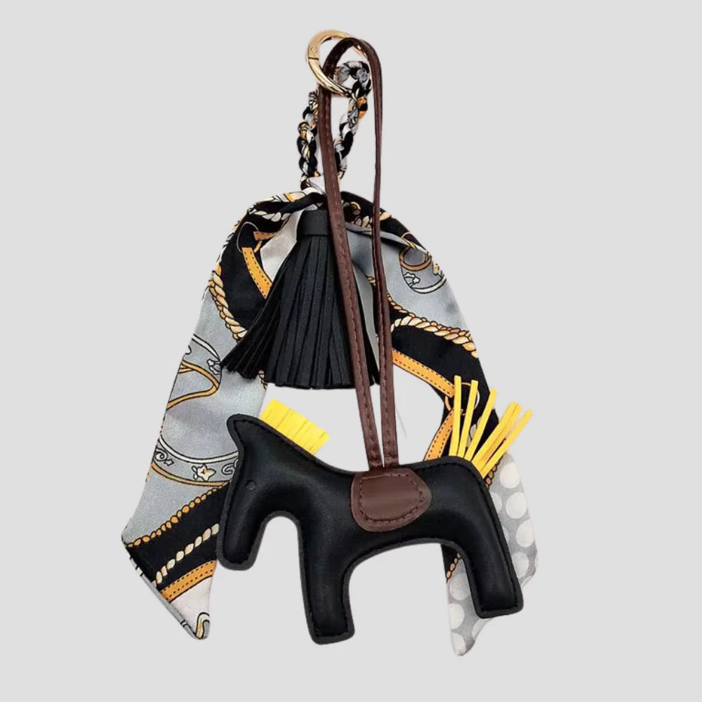 Pony Bag Charm Black